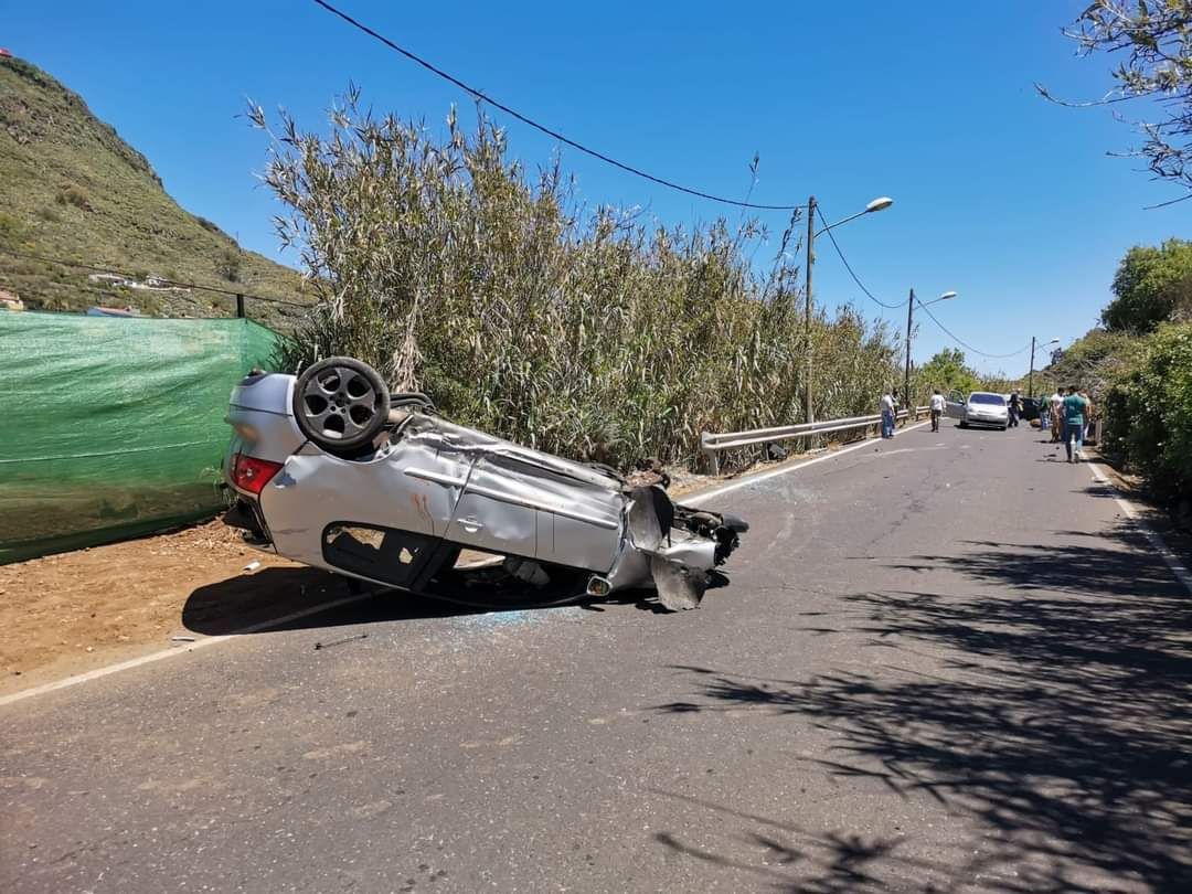 Vuelco en San Mateo