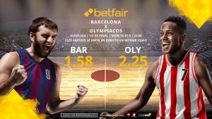 FC Barcelona vs. Olympiacos BC: horario, TV, estadísticas, cuadro y pronósticos