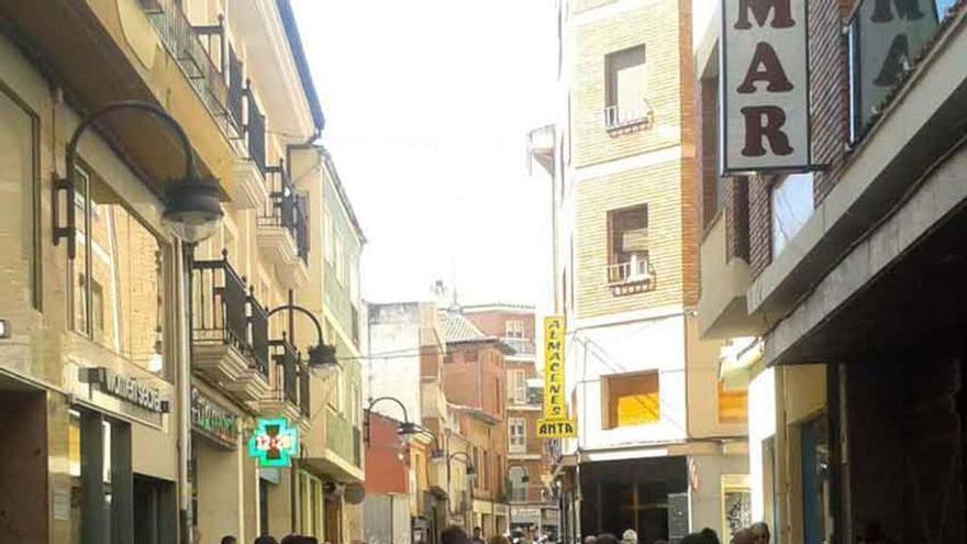 La calle Herreros, una de las más céntricas.