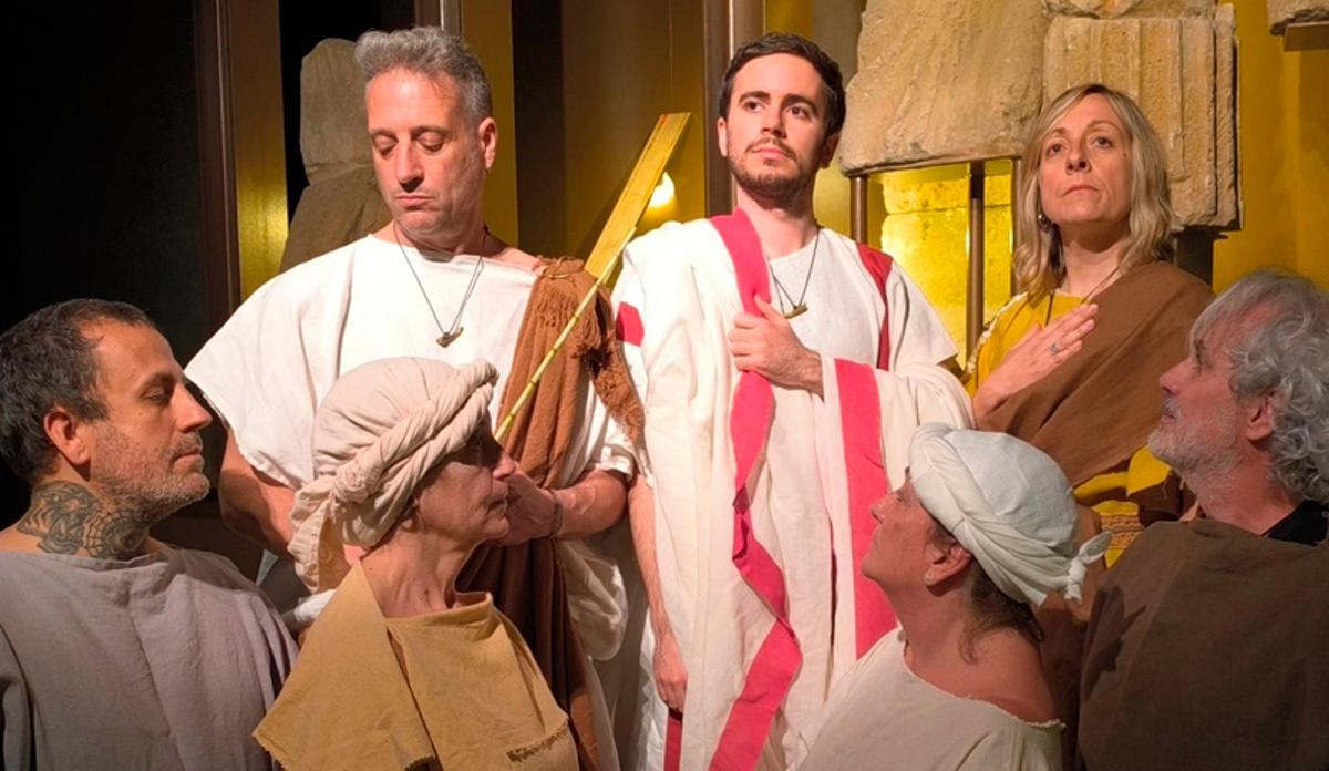 Obra de teatro en el Museu de Badalona