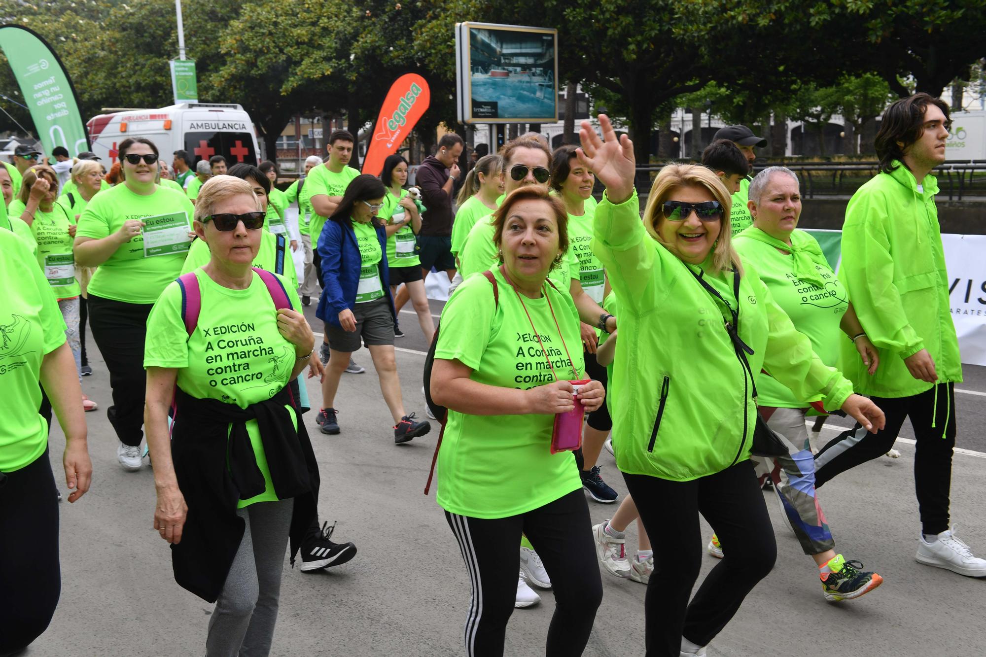 Más de 2.400 participantes en la Andaina Solidaria Contra o Cancro en A Coruña