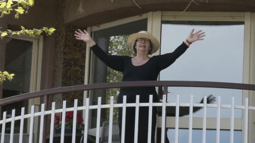 Una de les cantades celebrades fins ara als balcons de Manresa