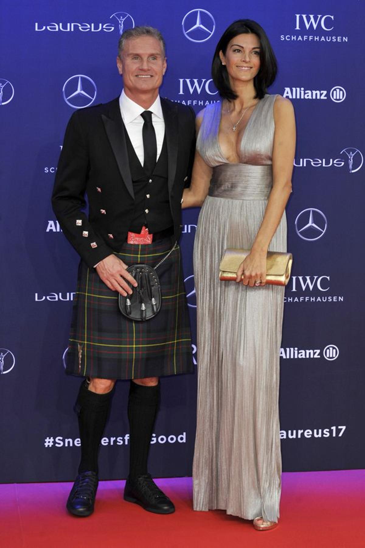 Premios Laureus 2017: David Coulthard y su pareja