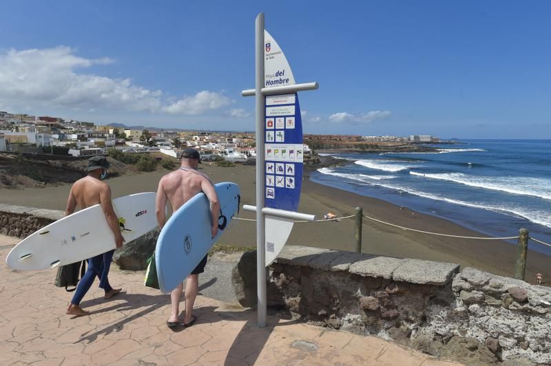 La ola surfera de Playa del Hombre