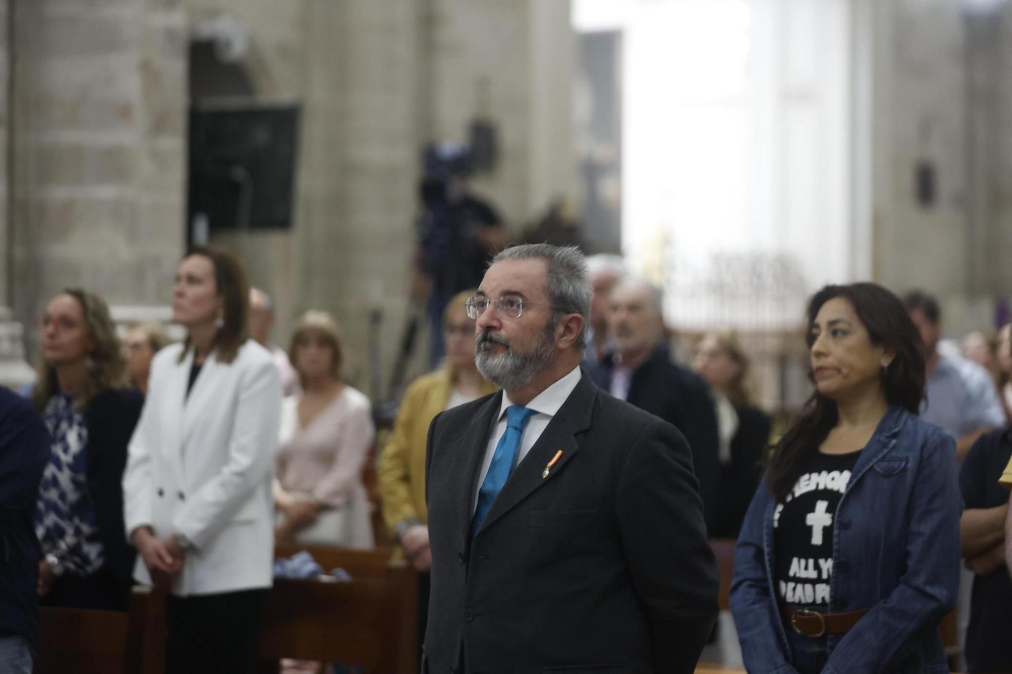 Así ha sido el Te Deum del 9 d'Octubre en la Catedral, de los pocos actos que han sobrevivido a la lluvia