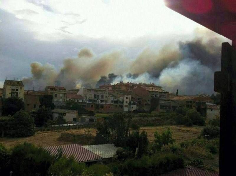 Imágenes del incendio en Alcañiz