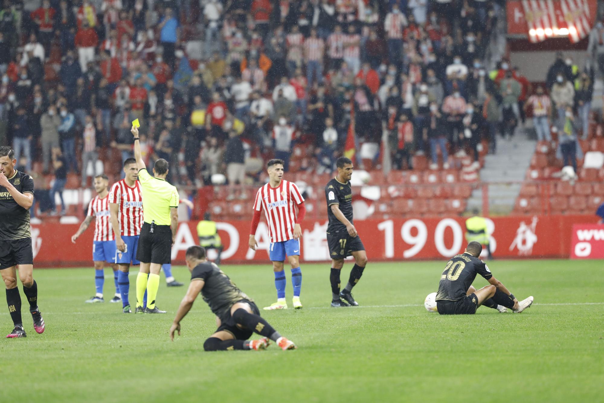 En imágenes: así fue el partido entre el Sporting y el Alcorcón