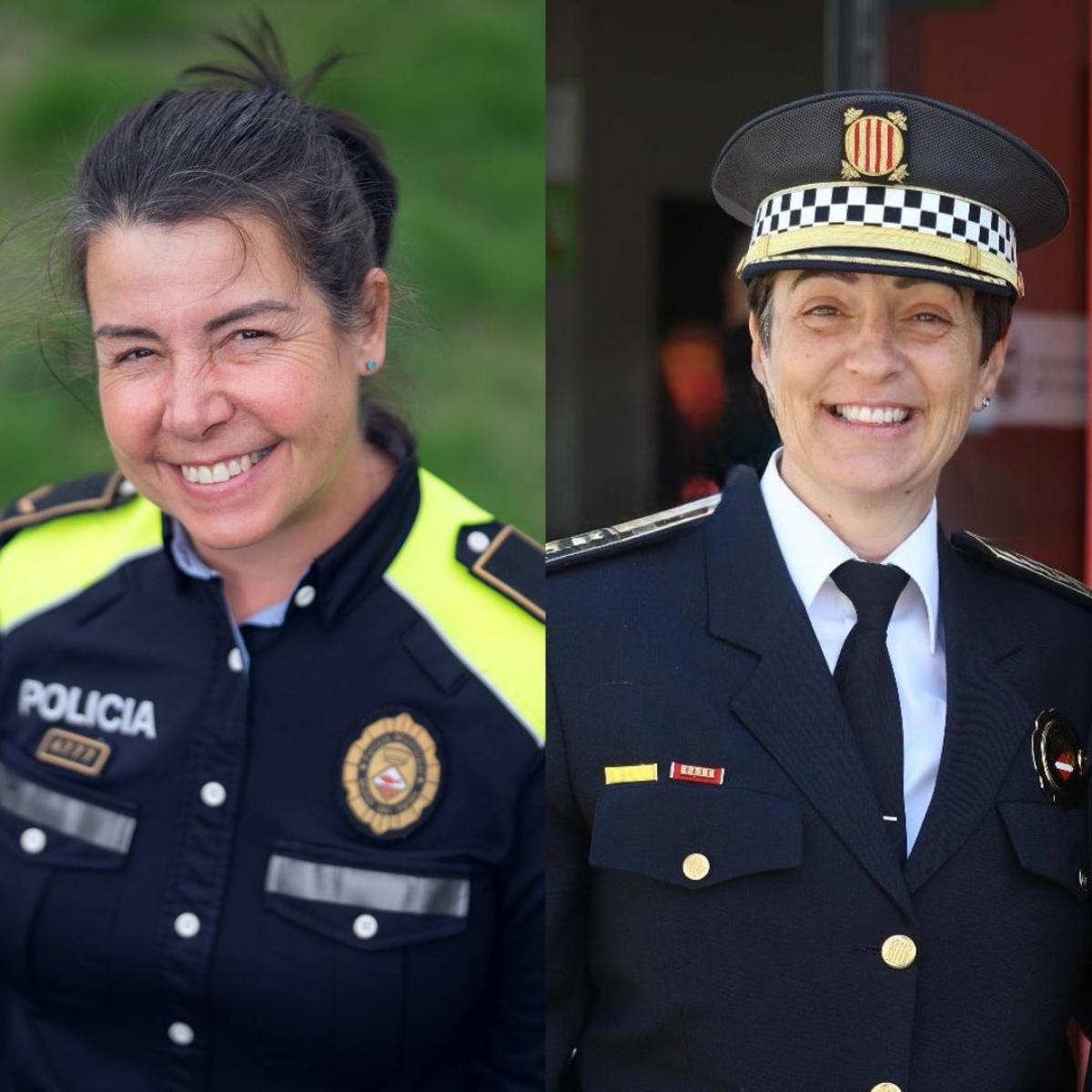 Sandra Laínz y Raquel López, caporal e inspectora jefa de las Policías Locales de Mollet del Vallès y Valls respectivamente.