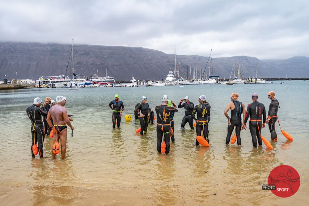 Etapa La Graciosa-Famara de la vuelta a nado por etapas de Lanzarote (2020)