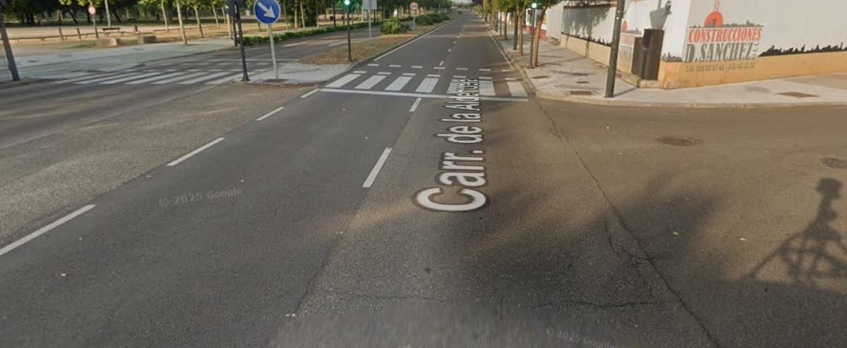 Carretera de la Aldehuela, a la altura de la barriada de Asturias.