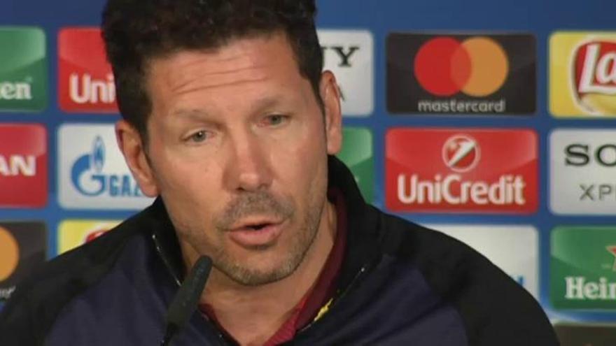 Simeone: &quot;No me imagino el resultado del partido&quot;