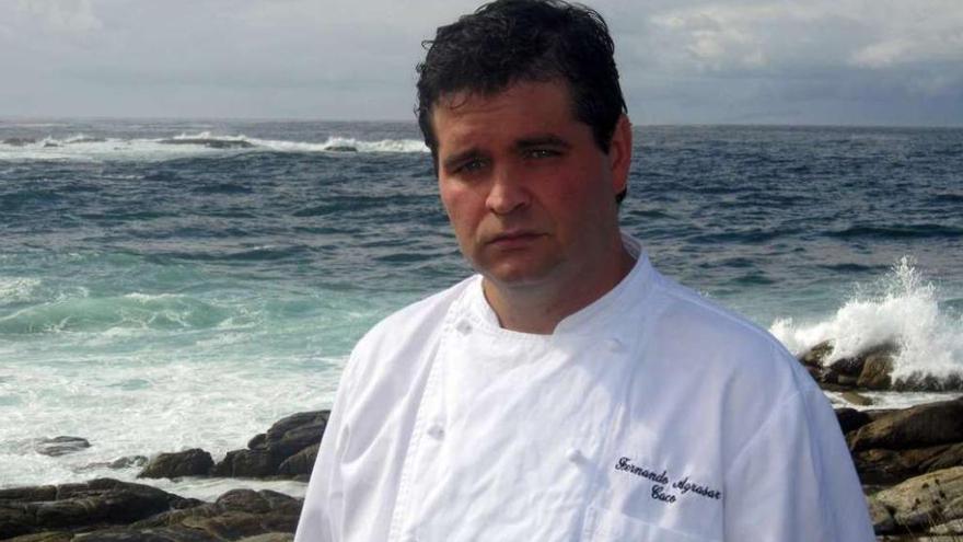 El jefe de cocina del restaurante As Garzas, Fernando Agrasar.