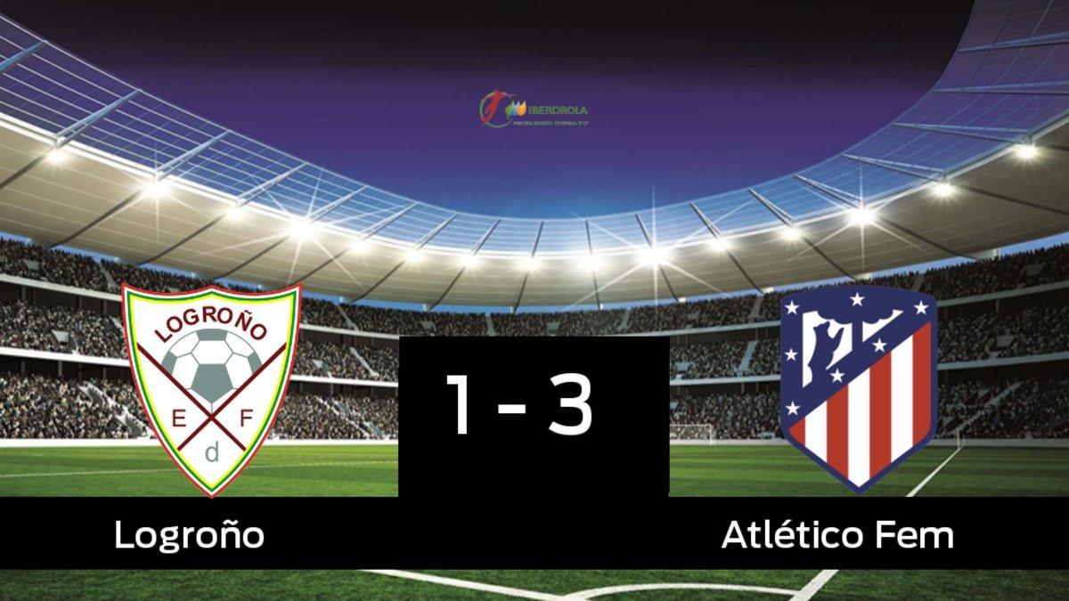 El Atlético de Madrid Femenino ganó en el estadio del Logroño