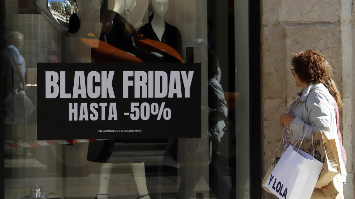 Aparador durant la campanya del Black Friday