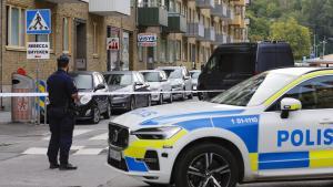 La policía acordona la zona donde se han detectado explosiones en Gotenburgo, Suecia.