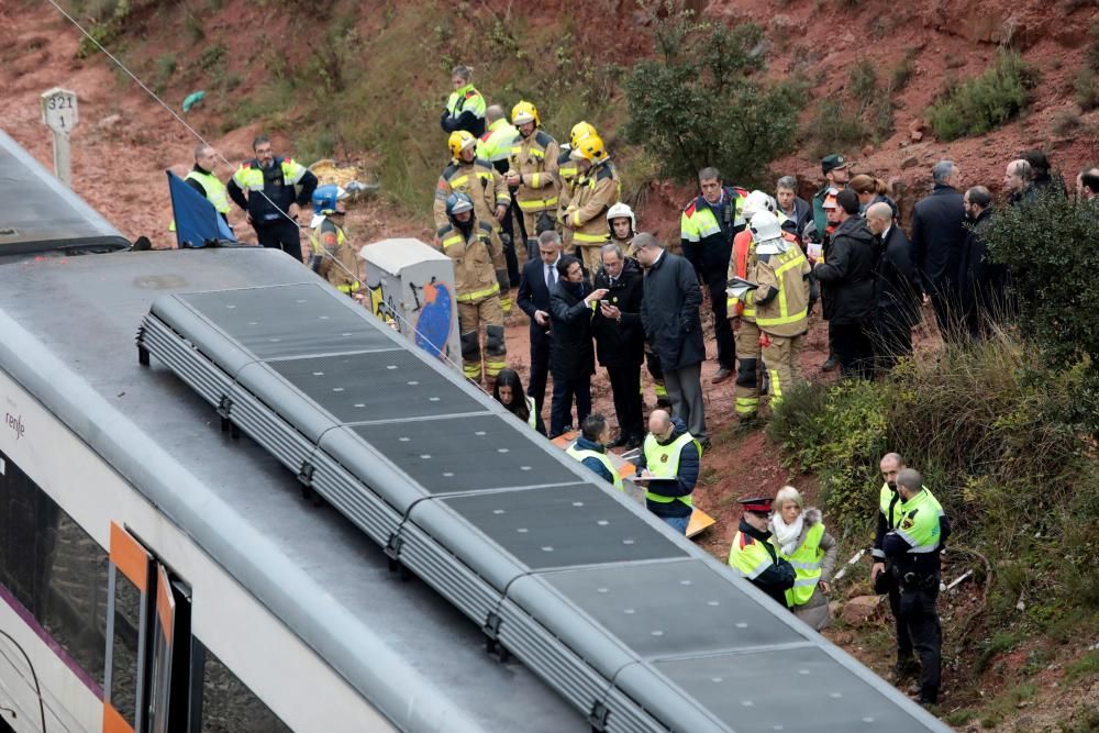 Un tren descarrila a Vacarisses