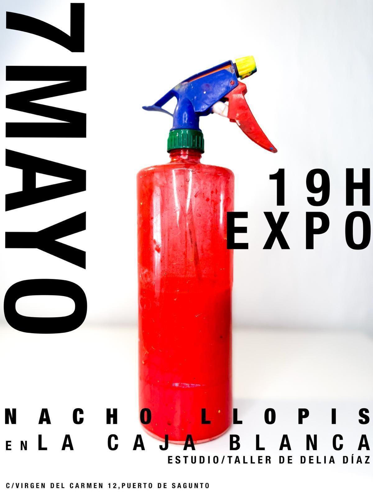 Cartel de la exposición en el Port de Sagunt.