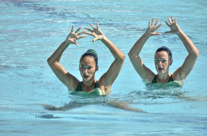 LAS PALMAS DE GRAN CANARIA A 28/05/2017. Natación sincronizada / Final de dúo libre y de dúo mixto de la competición internacional en la piscina  Metropole. FOTO: J.PÉREZ CURBELO