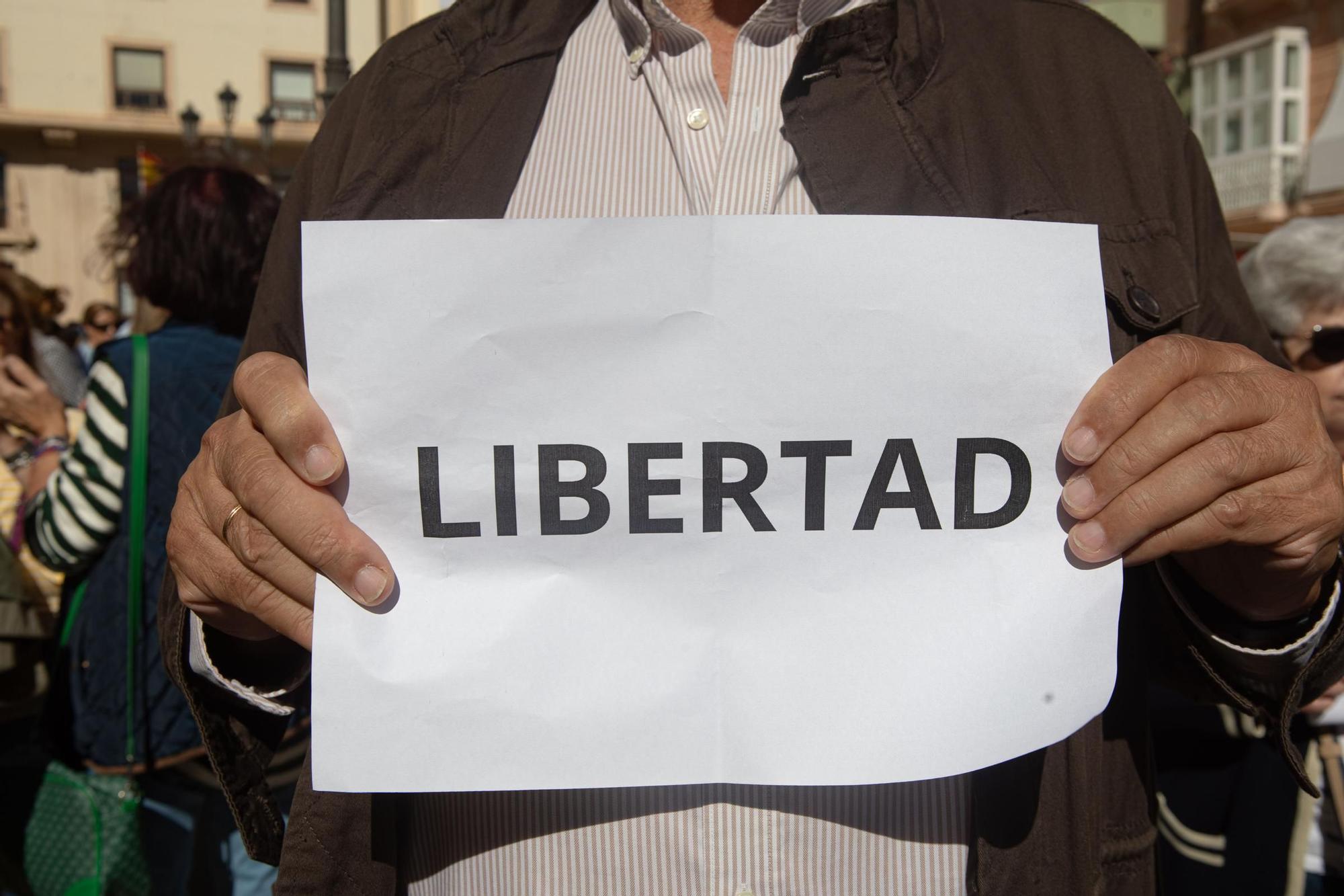 Protesta contra la amnistía en Cartagena