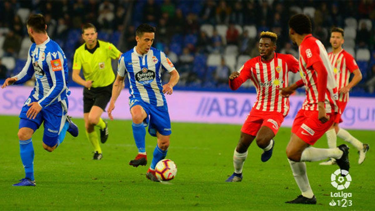 Deportivo y Almería no pasaron del empate a cero