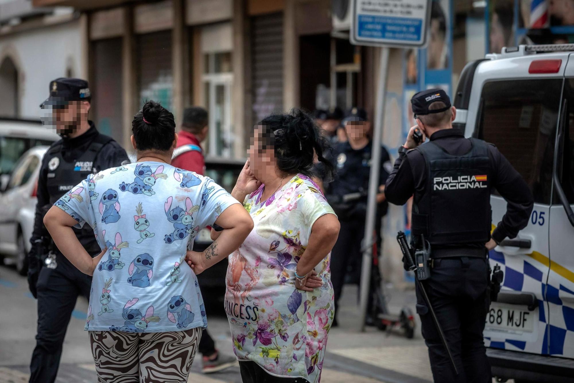 FOTOS | Violento altercado en la plaza de las Columnas de Palma