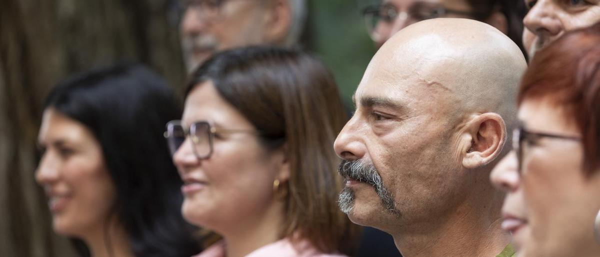 Guijarro, en la presentación de candidatura de Sumar en Alicante para el 23J con Àgueda Micó, Imma Orozco y Naiara Davó.