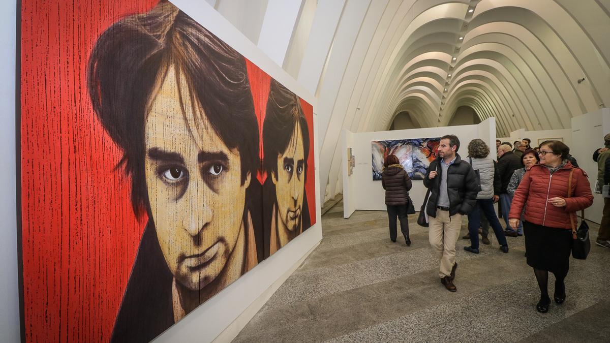 Foto d'arxiu d'una exposició sobre Ovidi a Alcoi.