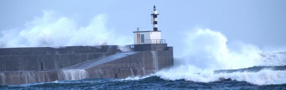 Temporal de viento y oleaje en Asturias