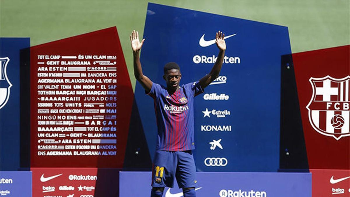 Dembélé, presentado como nuevo jugador del FC Barcelona