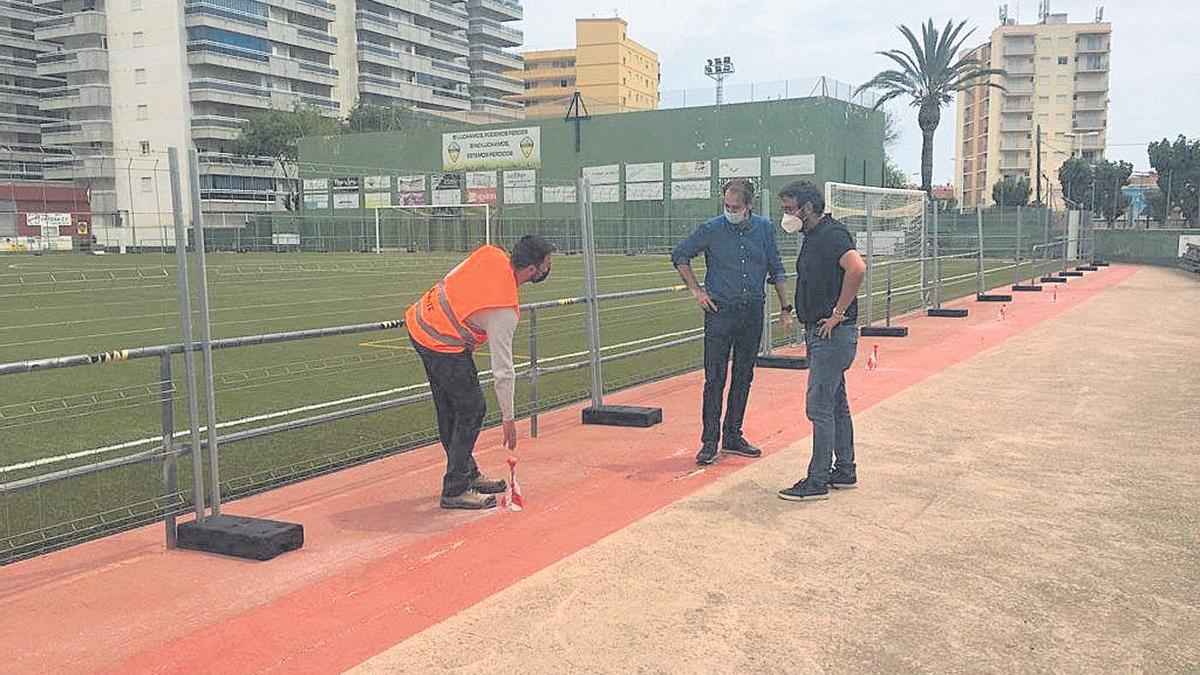 Arranca la obra del campo de fútbol de Orpesa que acabará en 10 meses