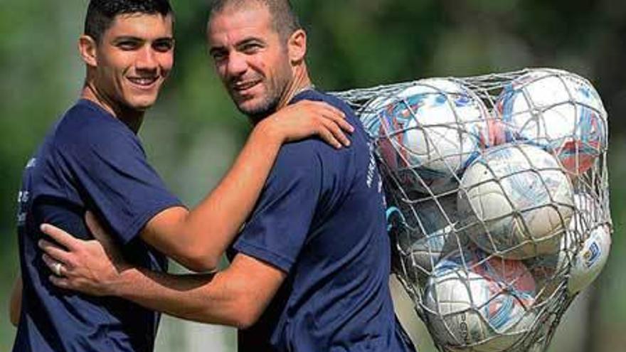 Nico Pandiani con su padre, Walter Pandiani.