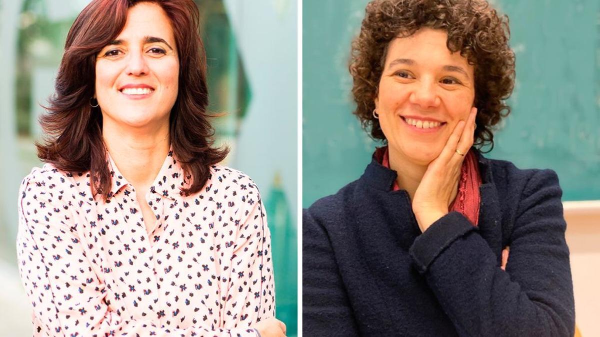 La investigadoras Ana Caño y Marta Ibañes.