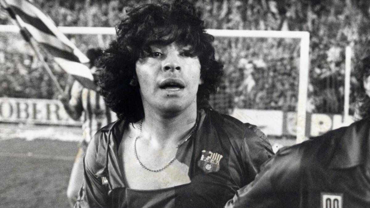 La camiseta de Maradona de aquella final de copa se mantiene intacta