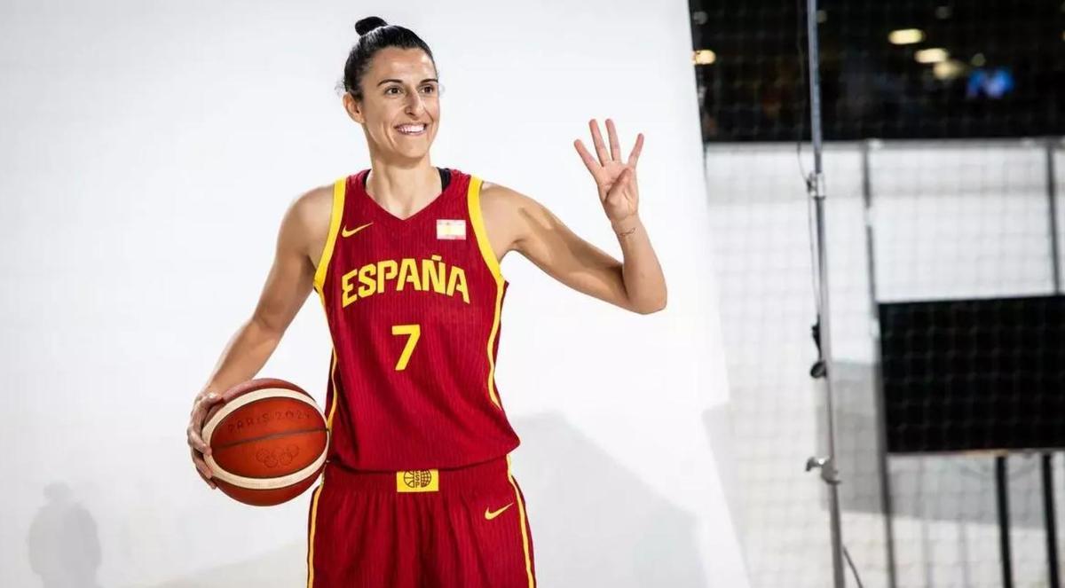Alba Torrens, capitana de la selección española de baloncesto.
