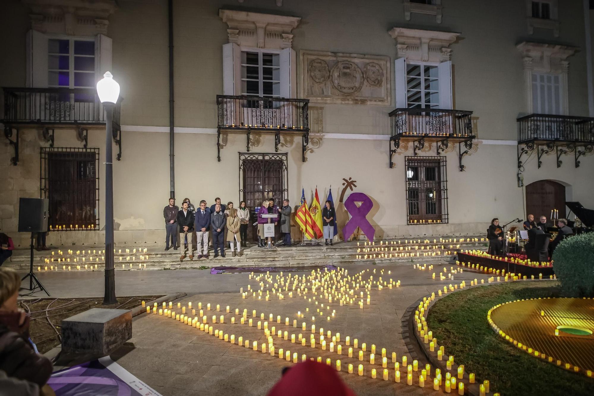 Marcha por la eliminación de la violencia contra las mujeres en Orihuela