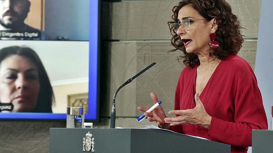 La ministra portaveu de l&#039;executiu, María Jesús Montero.