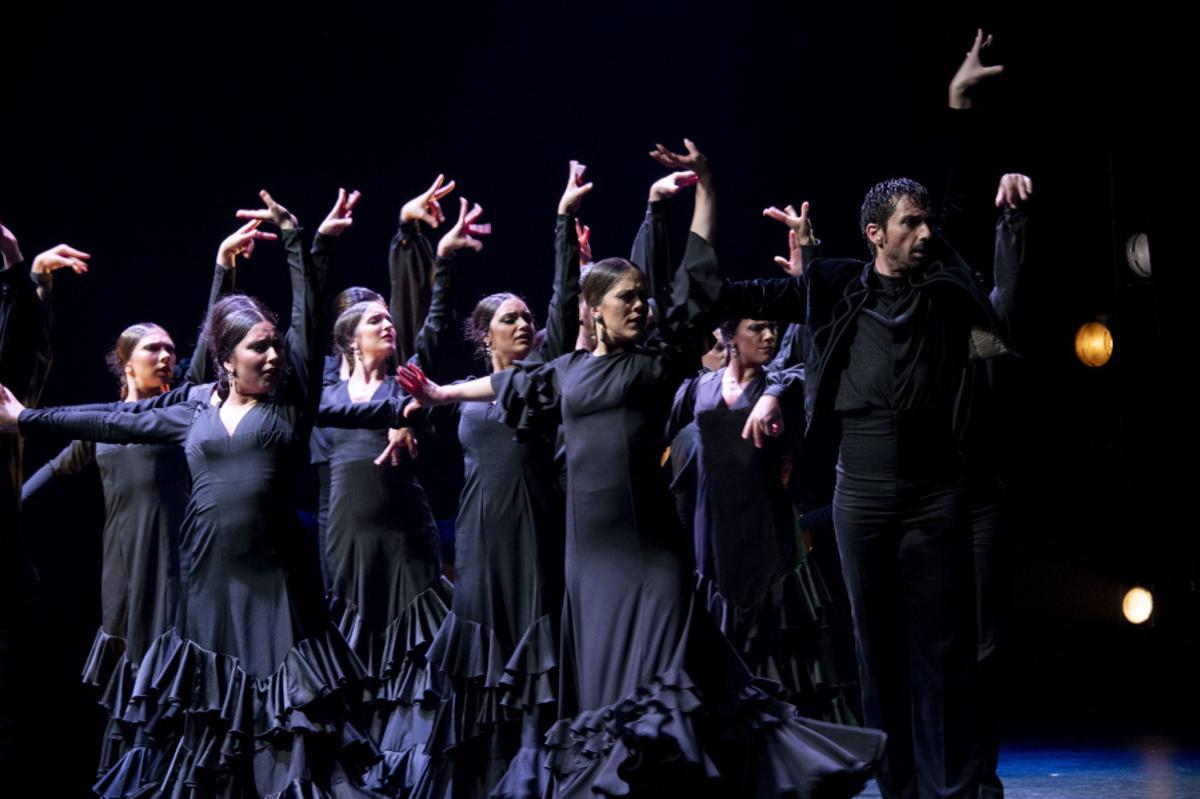 Un momento del espectáculo 'Tierra Bendita', que llevará el Ballet Flamenco de Andalucía al Festival de Londres.