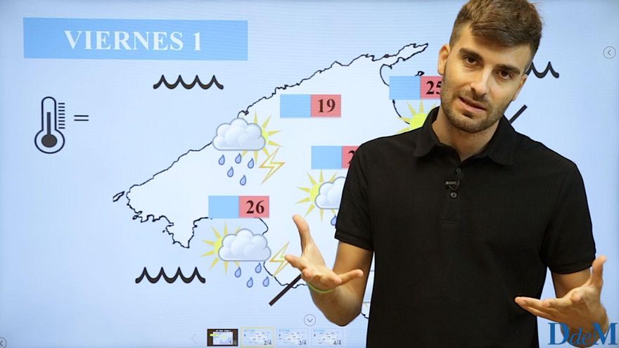 El tiempo del fin de semana en Mallorca: Posibilidad de lluvias localmente fuertes el viernes por la tarde