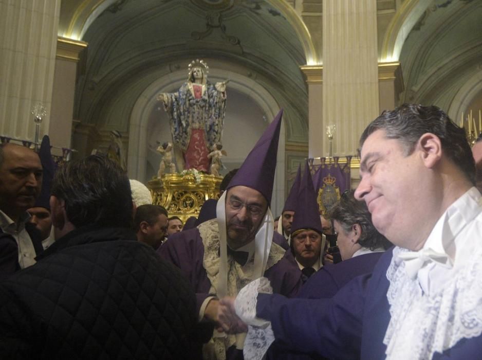 Murcia se queda sin la procesión de los 'salzillos' por la lluvia