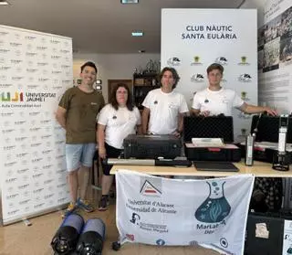 El Club Náutico Santa Eulalia colabora en una campaña de investigación marina