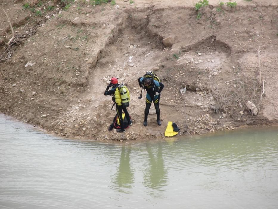 Así han buscado en el embalse de Pliego algún indicio sobre Alberto, el joven desaparecido en Mula