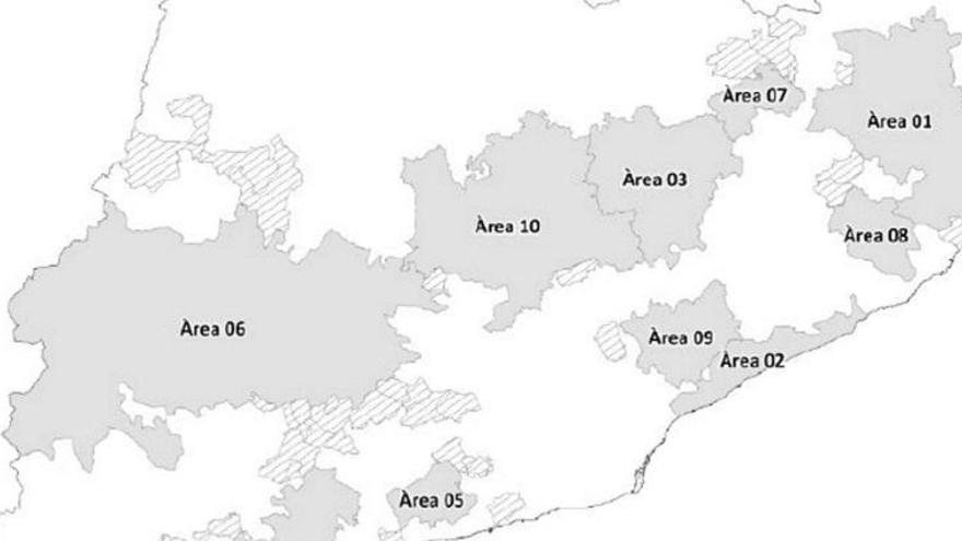 Mapa de les zones vulnerables.