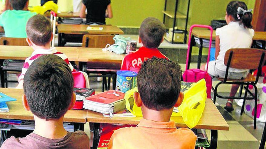 Alumnos de un aula de Primaria en un colegio.