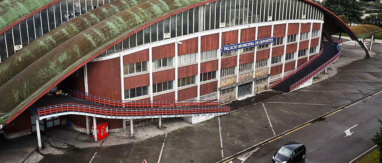 El Palacio de los Deportes de Oviedo.