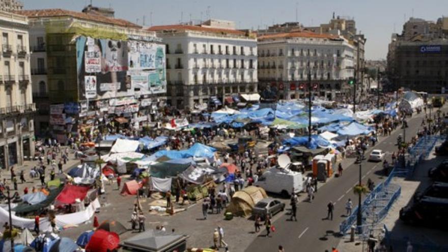 Los comerciantes de Sol quieren que finalice la acampada