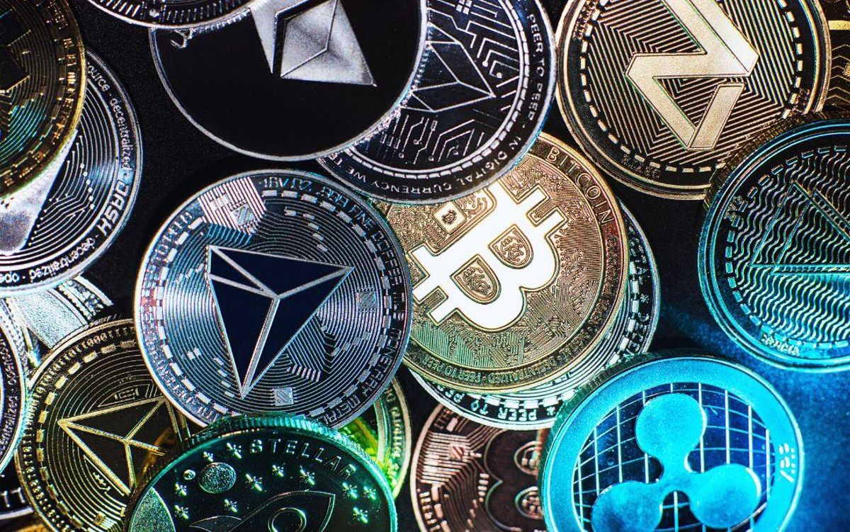 Imagen de archivo representando el concepto de criptomonedas y tokenización