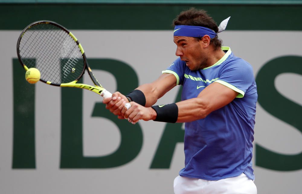 Partido de cuartos de final de Roland Garros entre Nadal y Carreño