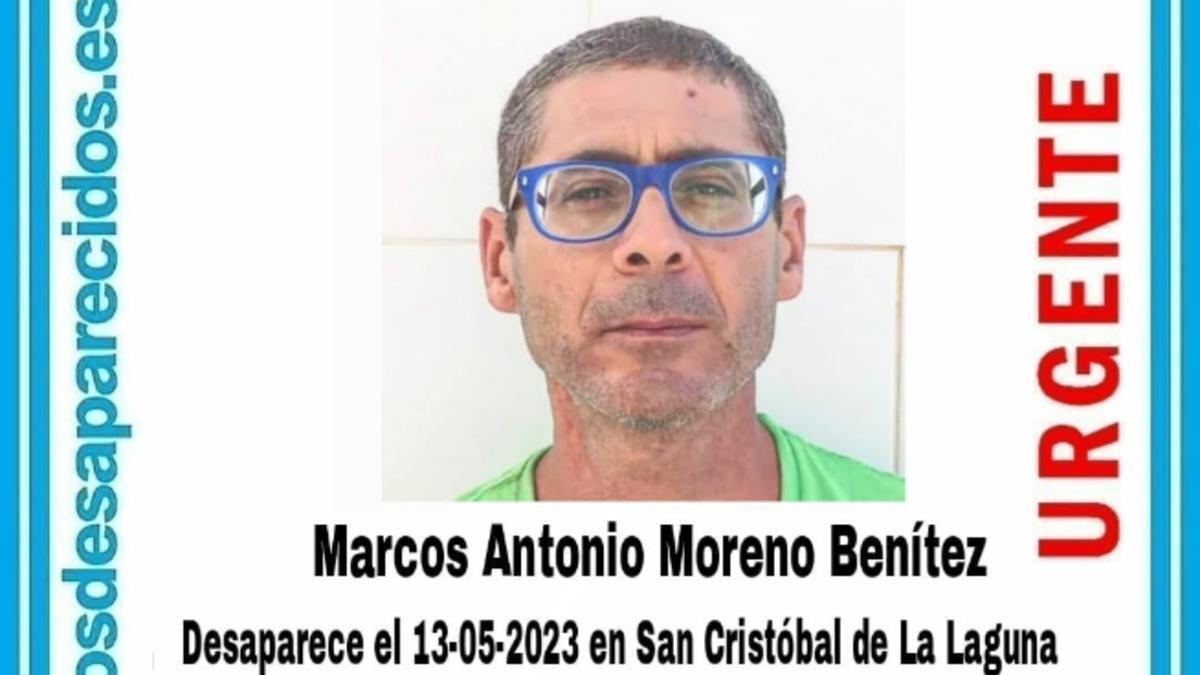Marcos Antonio Moreno, desaparecido en La Laguna.