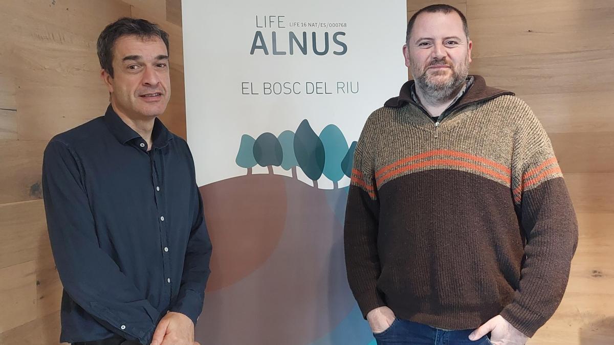 Jordi Camprodon i Pol Guardis, al capdavant del projecte Life Alnus