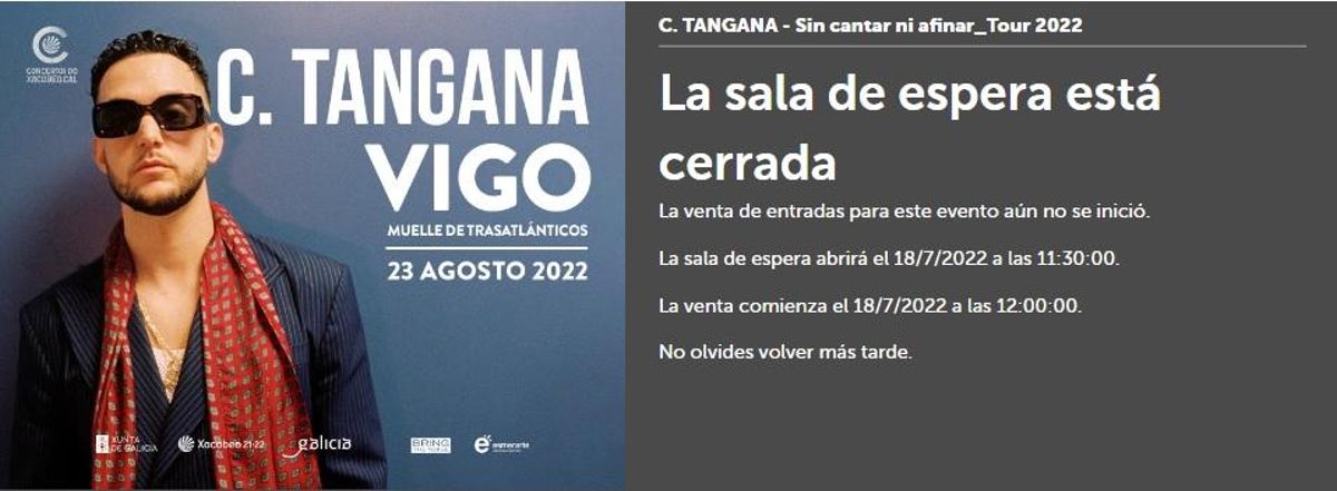 Las entradas para el concierto de C. Tangana en Vigo salen hoy a la venta.